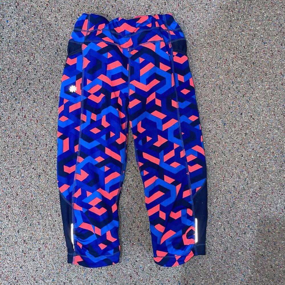 Athelta medium print leggings size medium; cropped